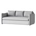 WHITE PERFORMANCE FABRIC SLEEPER SOFA - Thumbnail 15