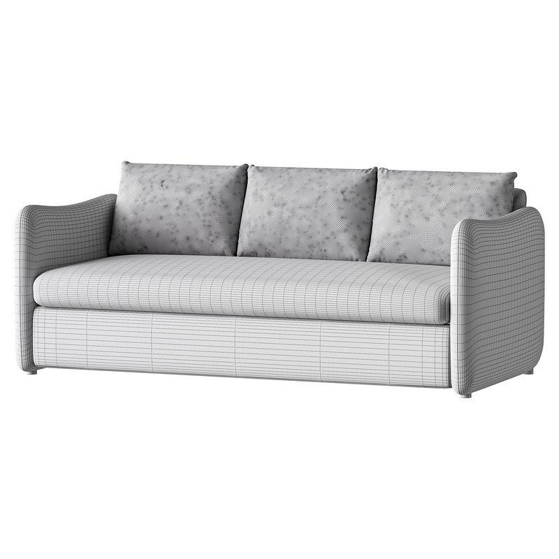 WHITE PERFORMANCE FABRIC SLEEPER SOFA - Image 15