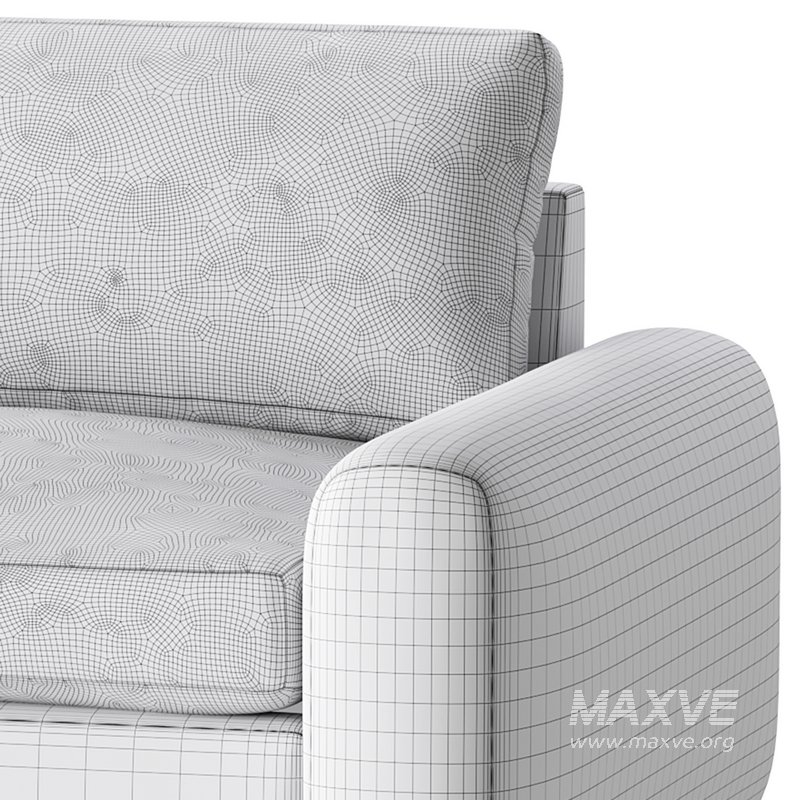 SERRAT WHITE PERFORMANCE FABRIC CHAIR AND A HALF - Image 15