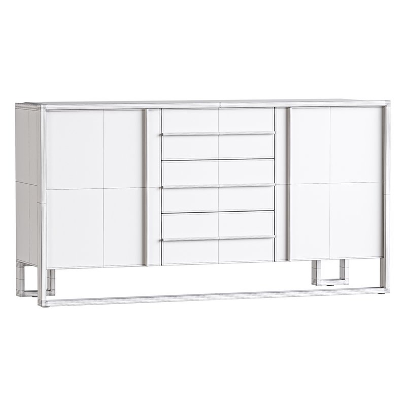 Glossy White Buffet - Image 16