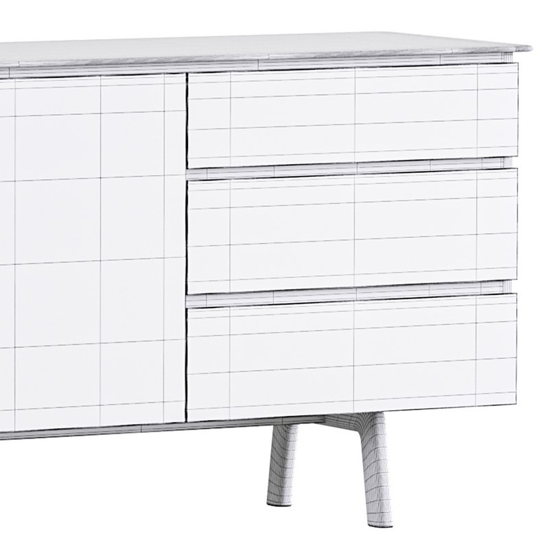 Madison 2 Door 3 Drawer Sideboard in Oak - Image 16