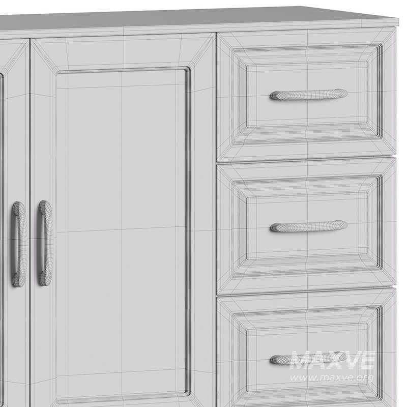 Modern Wood Buffet Cabinet 2 - Image 16