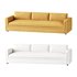 IVORY PERFORMANCE VELVET SOFA - Thumbnail 1