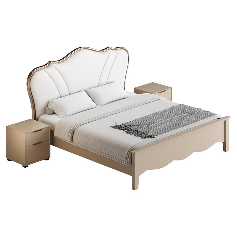 Faux Leather Upholstered Headboard Bed - Image 16