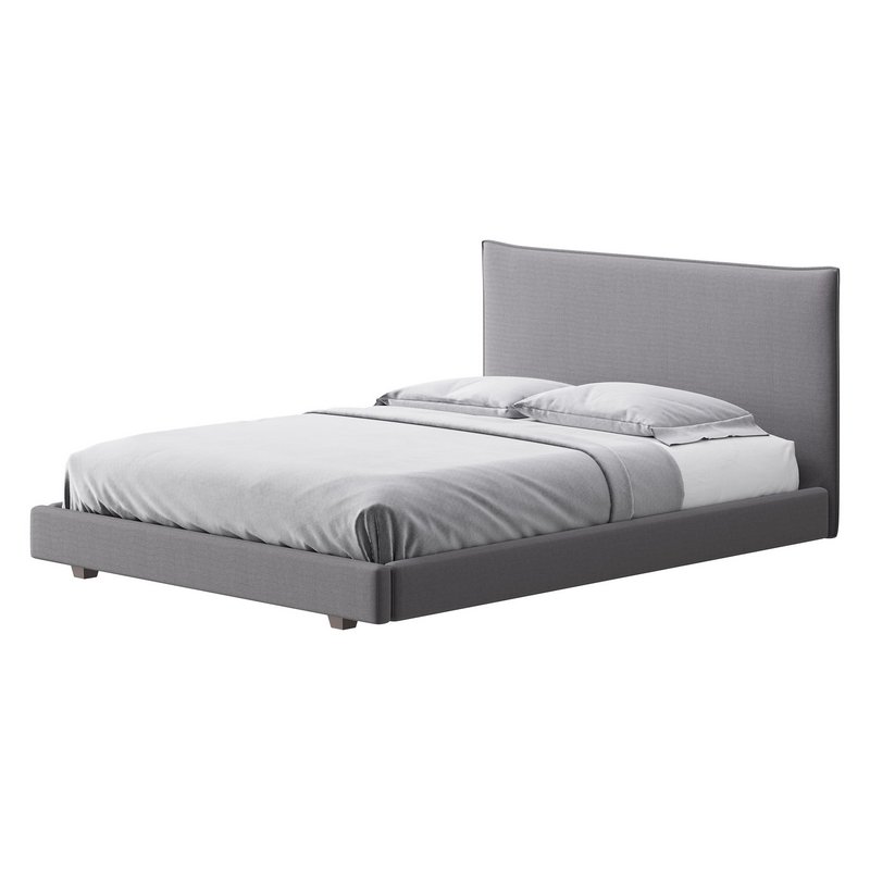 FACADE SHADOW VELVET QUEEN BED - Image 1