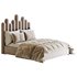 Light Wood Upholstered Panel Modern Bed - Thumbnail 16