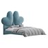 Elegant Blue Pine Wood Upholstered Panel Bed - Thumbnail 14