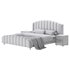 Glamorous Beige Upholstered Wingback Bed - Thumbnail 17