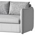 WHITE PERFORMANCE FABRIC SLEEPER SOFA - Thumbnail 17