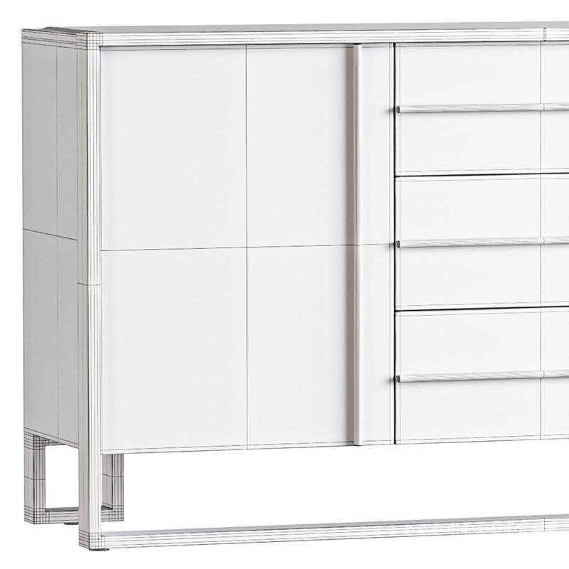 Glossy White Buffet - Image 17