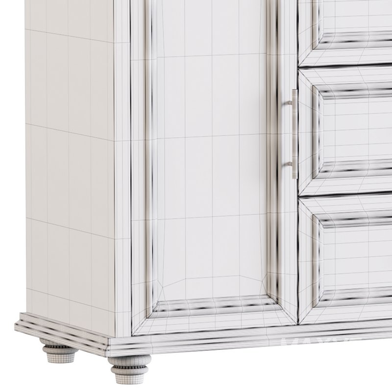 Sleek White Modern Sideboard Credenza - Image 17