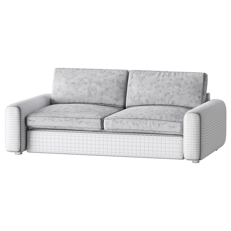 WHITE PERFORMANCE FABRIC APARTMENT SOFA - Image 16