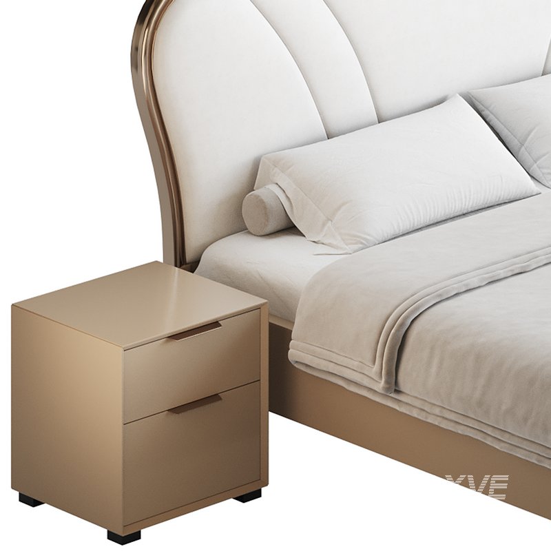 Faux Leather Upholstered Headboard Bed - Image 17