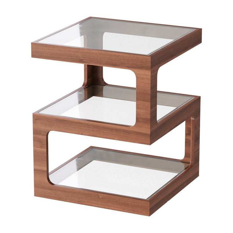 Modern Glass Side Table - Image 1