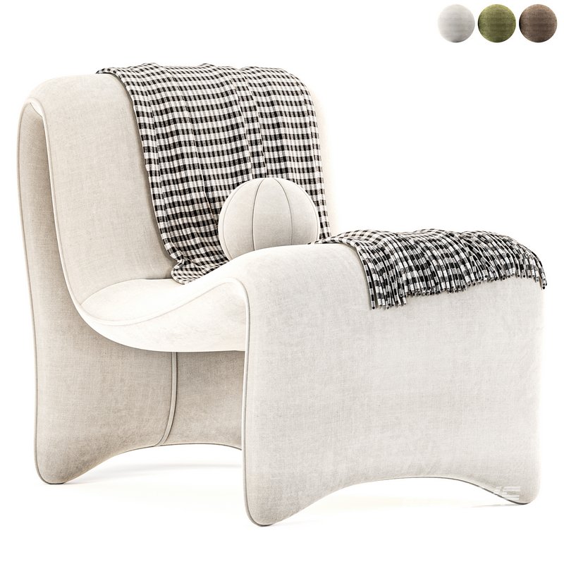 Bridgette Chair Cardiff Cream By Highfashionhome - Image 1