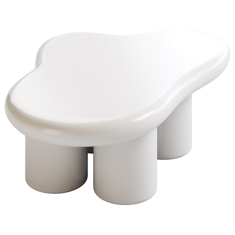 Modern Smooth Wood Abstract Coffee Table - Image 17