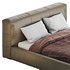 Icnoyotl suede fabric rectangular headboard modern bed I - Thumbnail 16