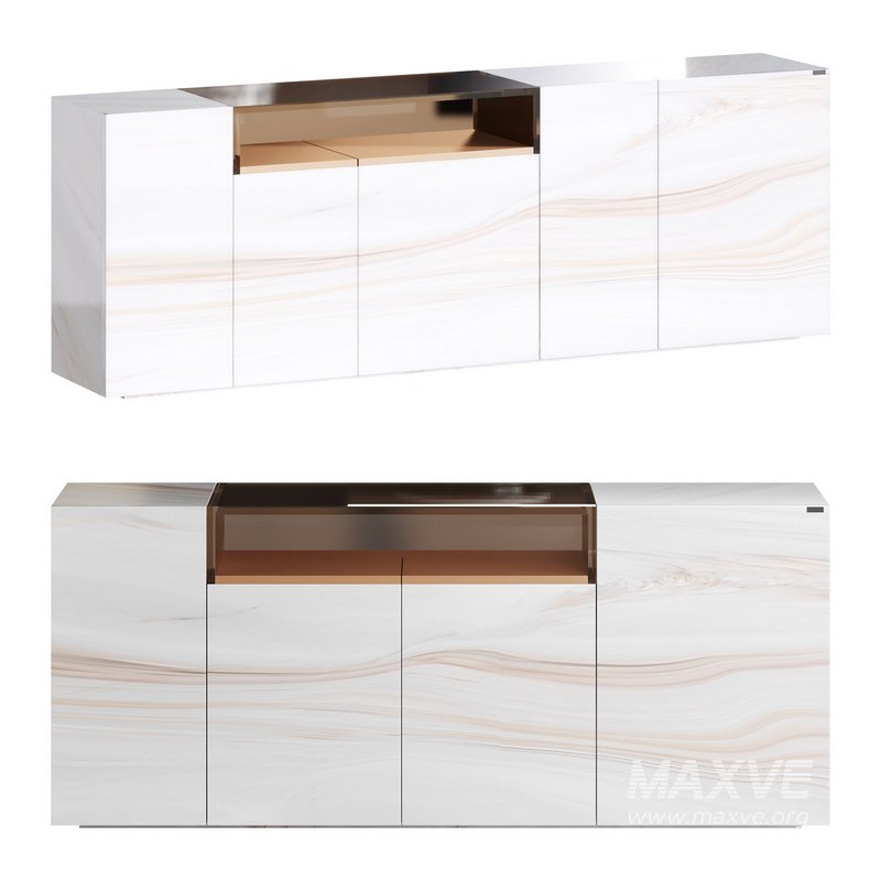 glass sideboard - Image 1