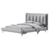Eden Suede Fabric Upholstered Modern Bed - Thumbnail 18