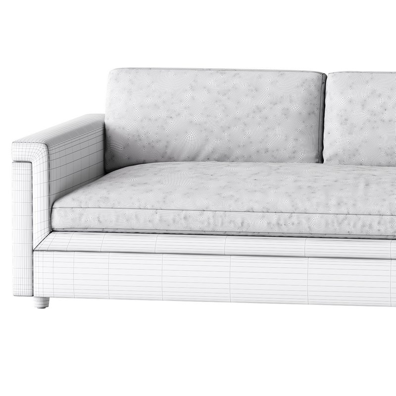 IVORY PERFORMANCE VELVET SOFA - Image 18