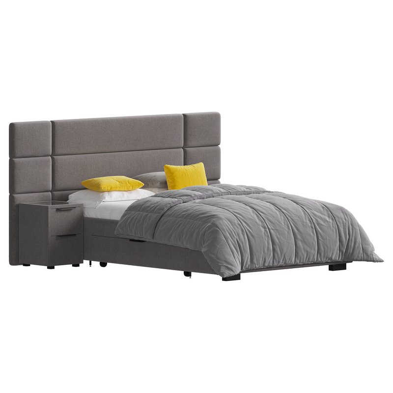 Hart Upholstered Bed Frame - Image 1