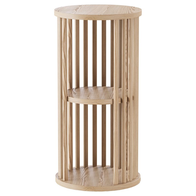 Solid Wood Side Table - Image 1