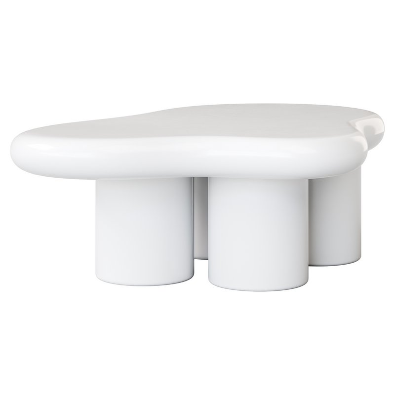 Modern Smooth Wood Abstract Coffee Table - Image 18