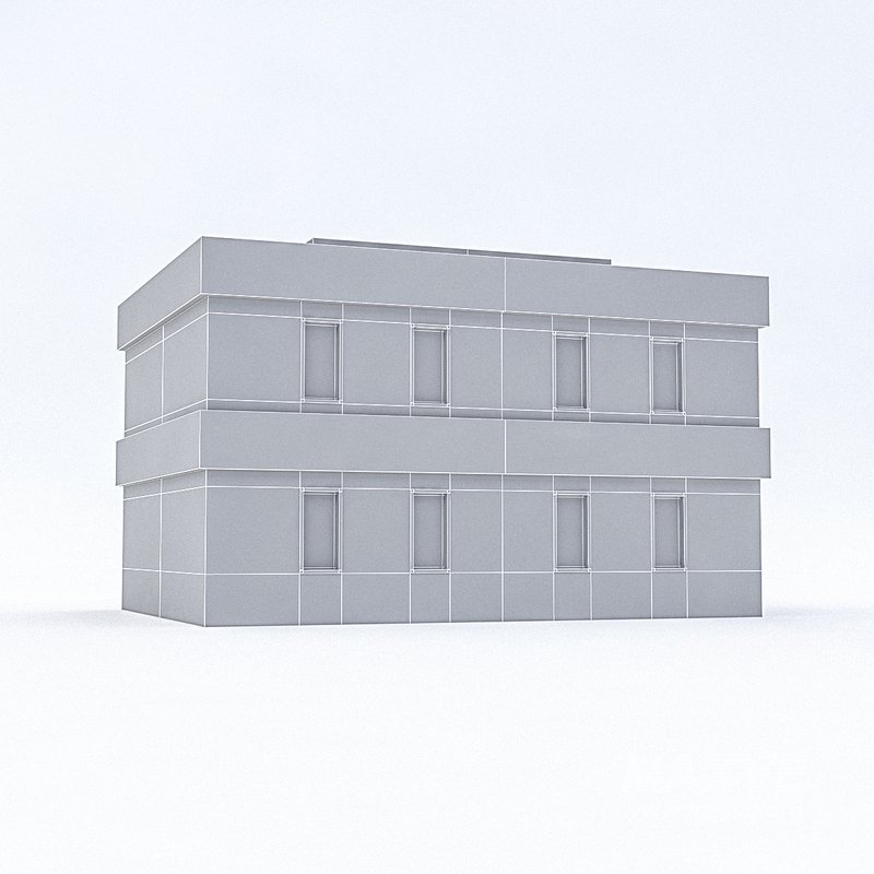 Cartoon Boildings Pack 3D model - Image 17