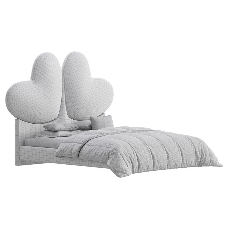 Elegant Blue Pine Wood Upholstered Panel Bed - Image 19