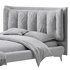 Eden Suede Fabric Upholstered Modern Bed - Thumbnail 19