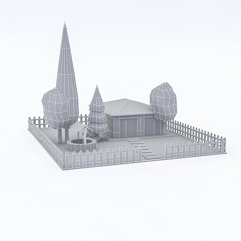 Cartoon Boildings Pack 3D model - Image 18