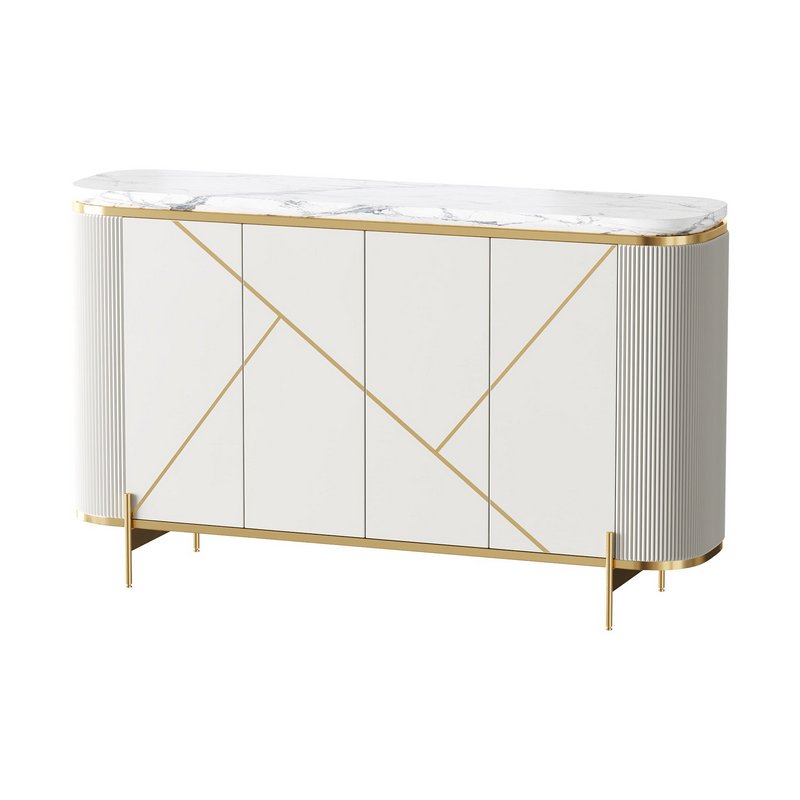 Sideboard Buffet Faux Marble - Image 1