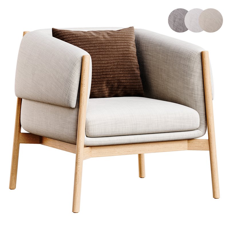 Tekou armchair gray - Image 1