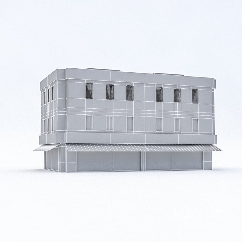 Cartoon Boildings Pack 3D model - Image 19