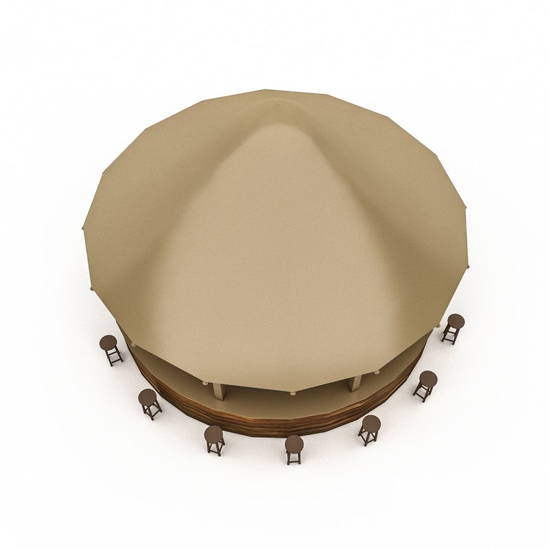 bohemian bar 02 model - Image 2