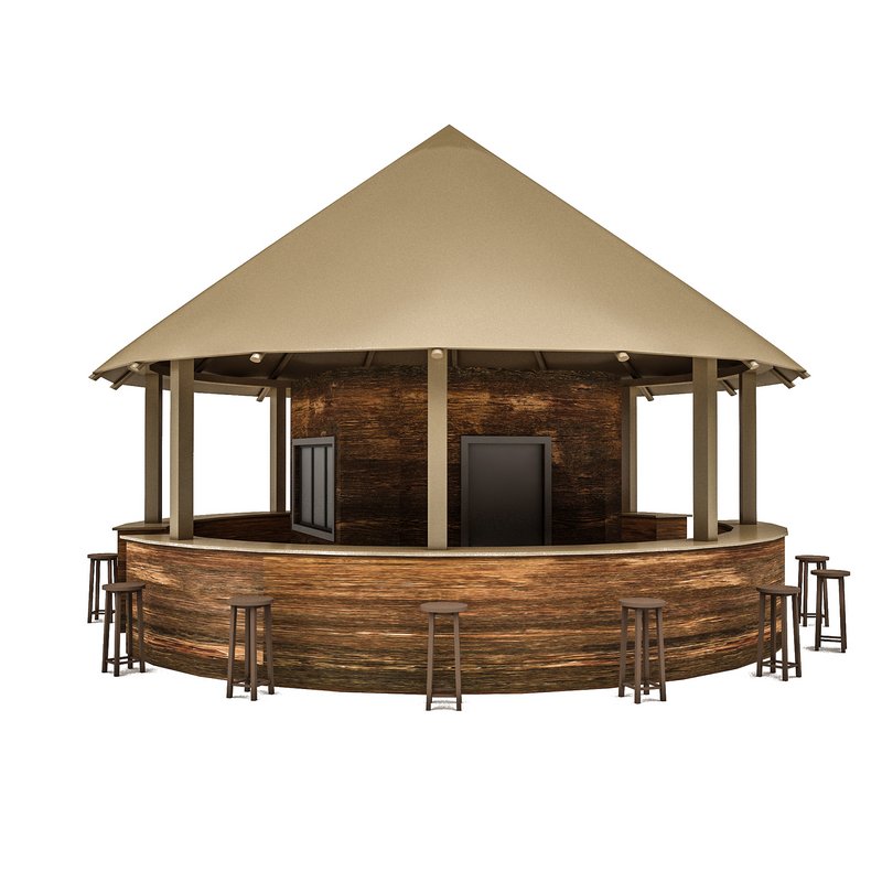 bohemian bar 02 model - Image 1