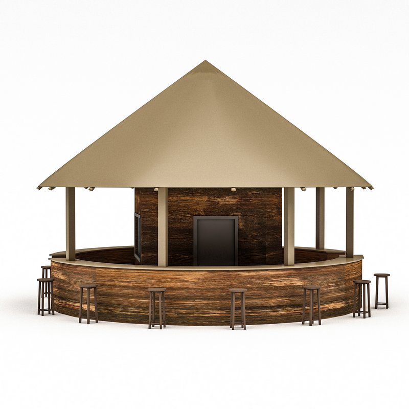 bohemian bar 02 model - Image 3