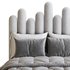 Light Wood Upholstered Panel Modern Bed - Thumbnail 20