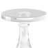 Modern Acrylic Clear Round End Table with Pedestal - Thumbnail 2
