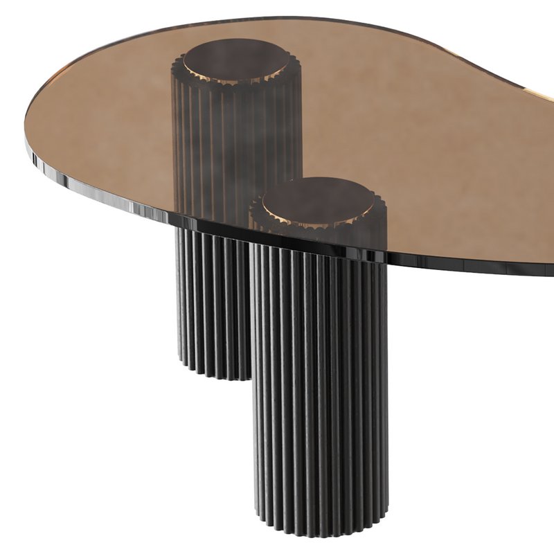 Modern Black Coffee Table - Image 2