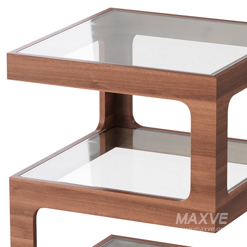 Modern Glass Side Table - Image 2