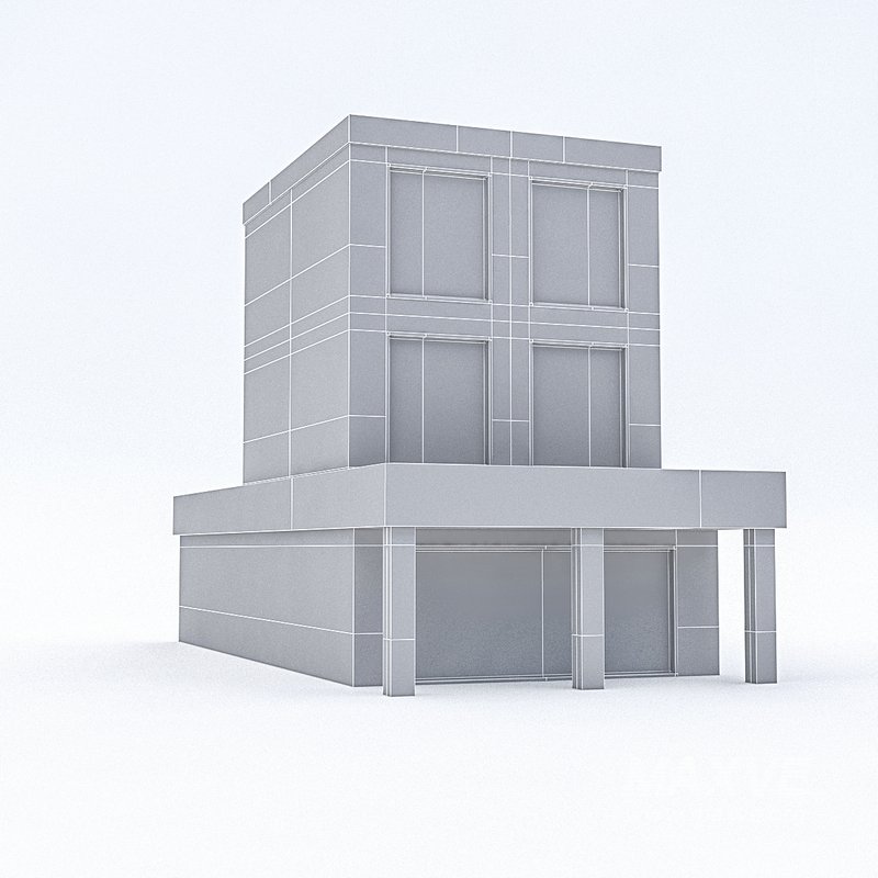 Cartoon Boildings Pack 3D model - Image 20