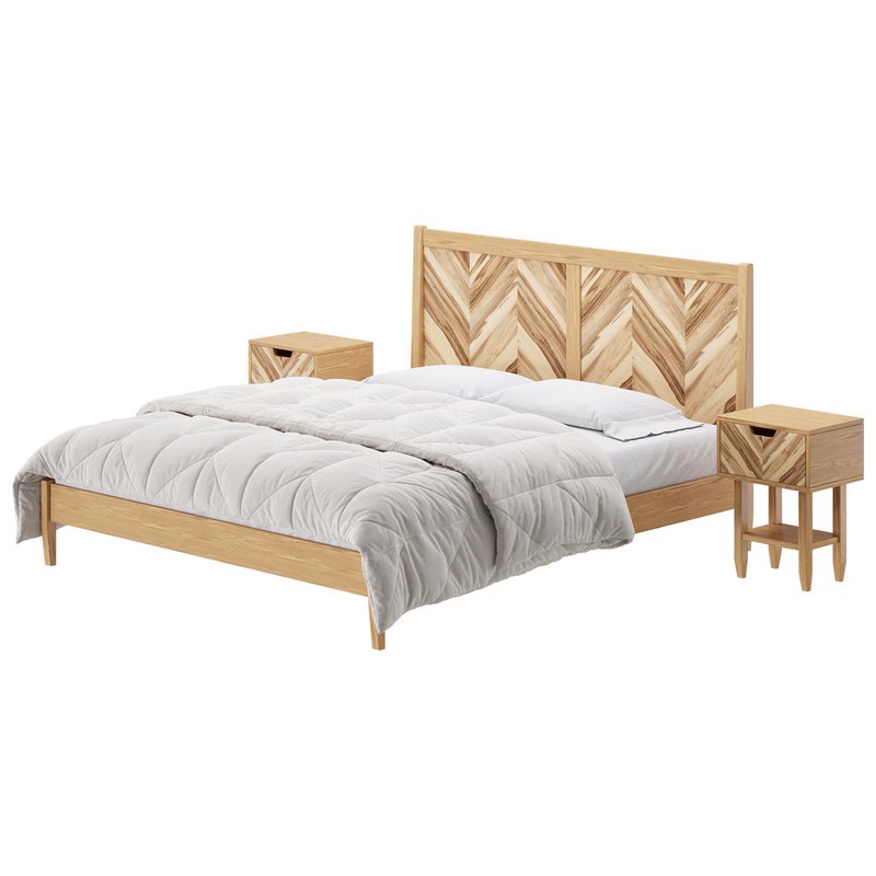 Paxton Wooden Bed - Image 2