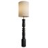 Aska – Charred Wood And Natural Linen Floor Lamp - Thumbnail 2