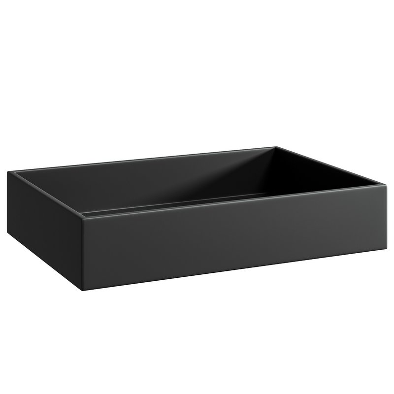 Countertop washbasin TWA112 made of mineral casting – width and color to choose from - Image 1