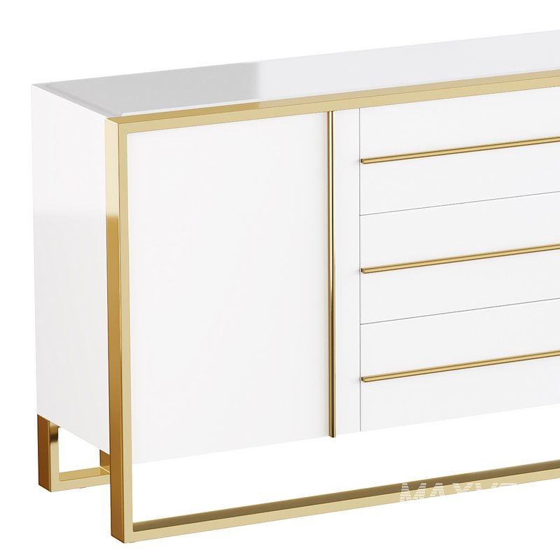 Glossy White Buffet - Image 2