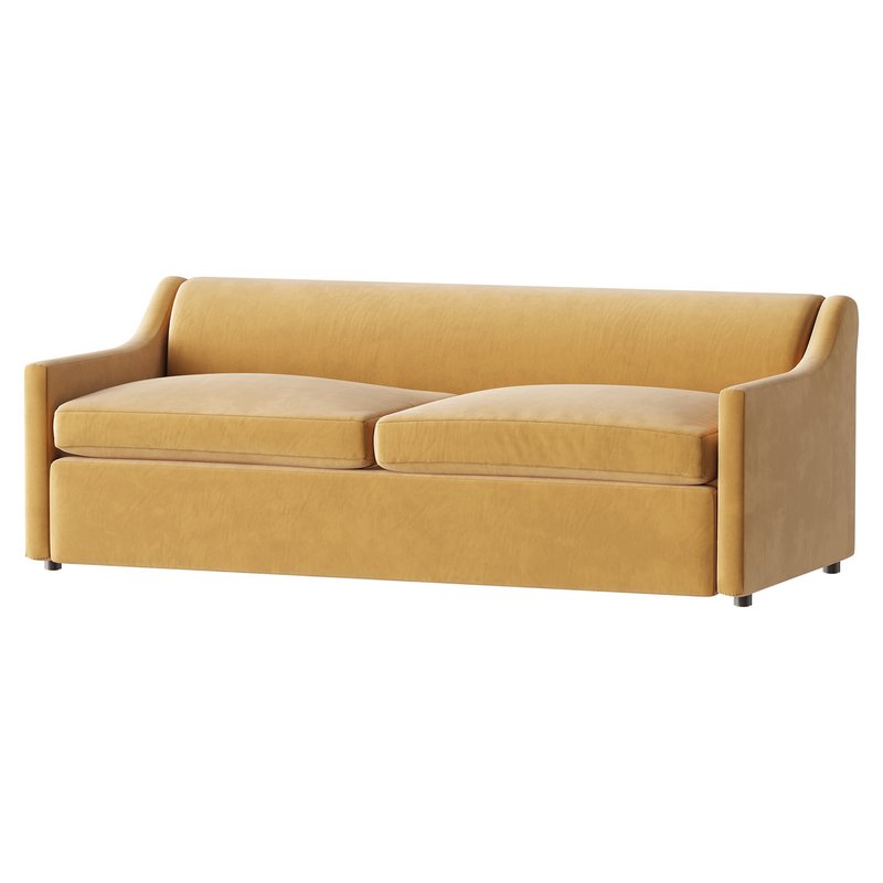 GREY PERFORMANCE FABRIC SLEEPER SOFA - Image 2