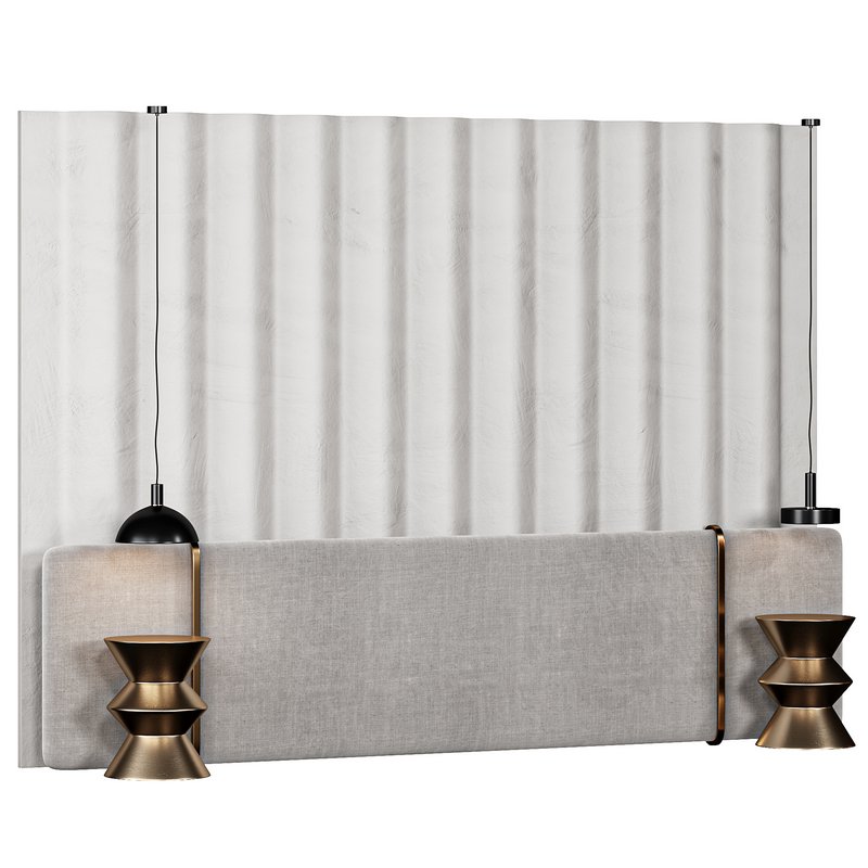 Wall composition bedroom headboard kit - Image 1