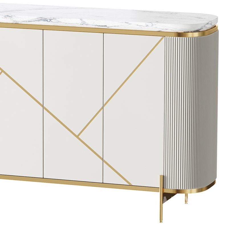 Sideboard Buffet Faux Marble - Image 2