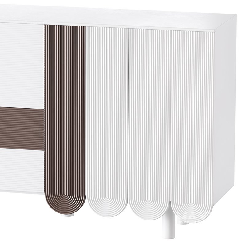 Modern White Sideboard - Image 2
